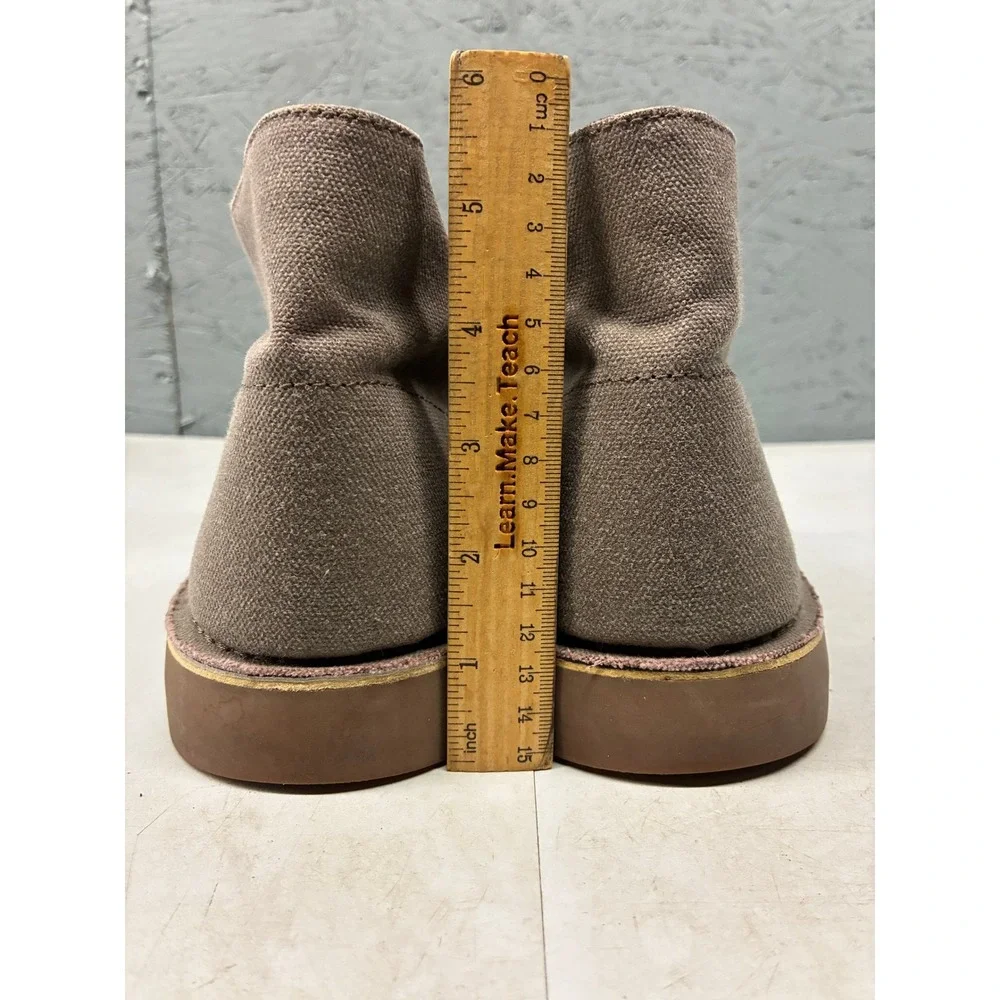 Clarks Bushacre Chukka Boots Mens 11.5 Brown Canvas Casual Ankle Desert Shoes
